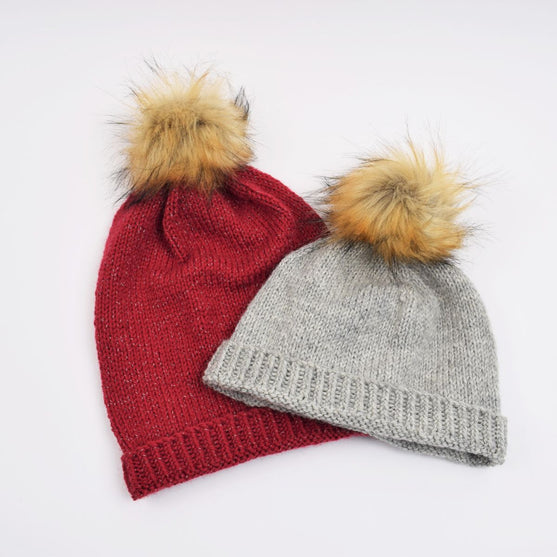 Gebreide muts van Reflex - kort en lang model
2