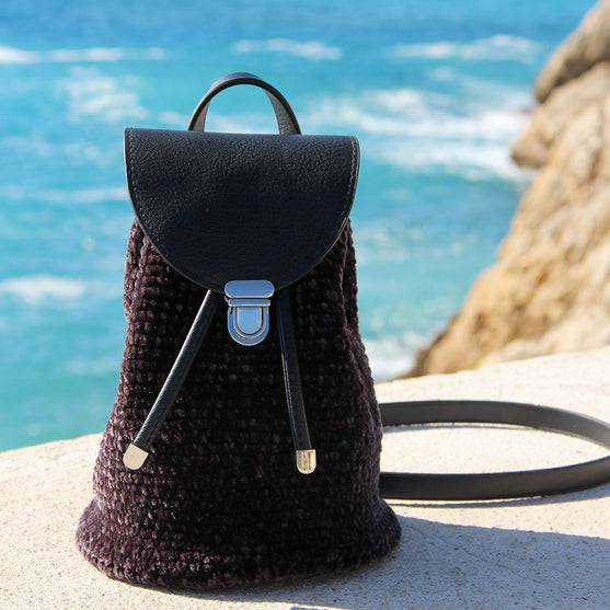 Tas Flap met metalen slot - Beige/Silver - Go Handmade
2