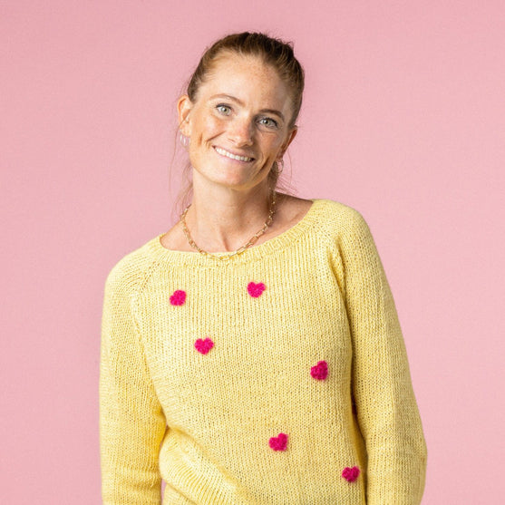 Pink Heart - Trui - Pink Collection
2