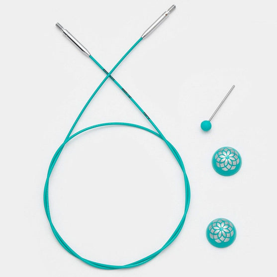 Swivel kabel - Teal - KnitPro
3