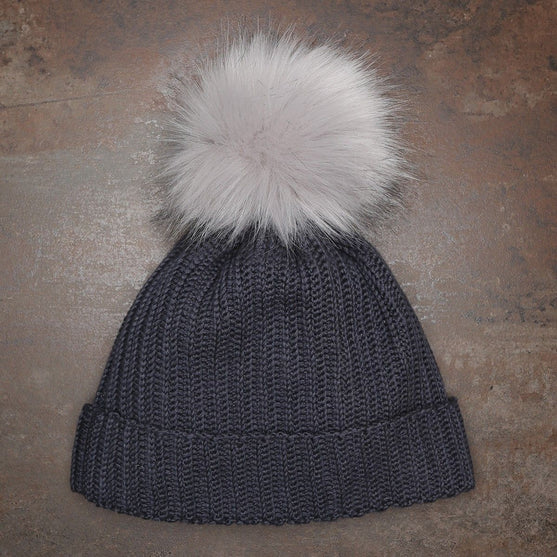 Pompon, grijs, large/13 cm - Go Handmade
3