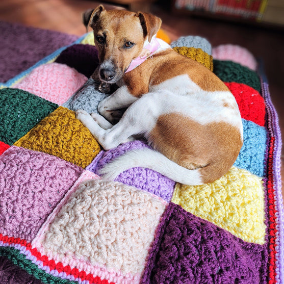 Soft Squares - Opgevulde deken
6