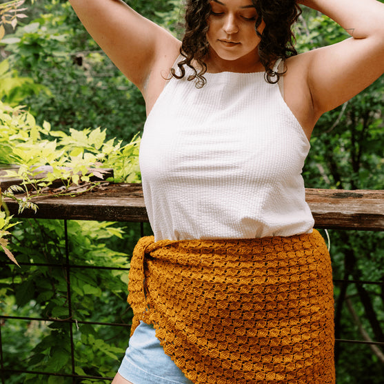 Grisaille - Driehoekige Kanten Sjaal
9