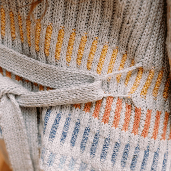 Fusing Cardigan - Open Vest met Strikceintuur
3