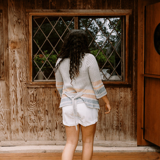 Fusing Cardigan - Open Vest met Strikceintuur
4