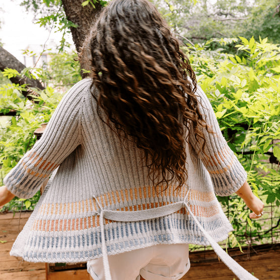 Fusing Cardigan - Open Vest met Strikceintuur
6