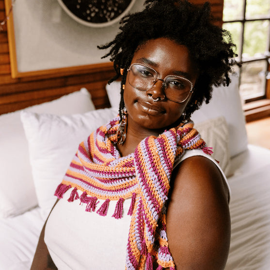 Confetti Glass - Driehoekige Sjaal
2