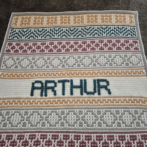 Lullaby Name Mosaic - Gepersonaliseerde Baby Deken
4
