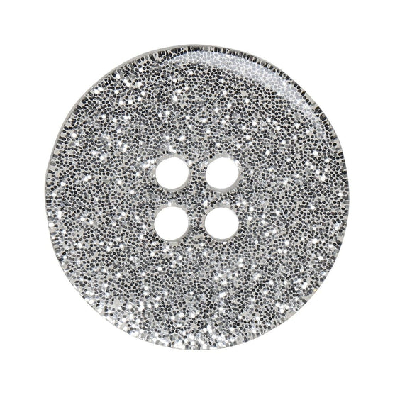 Glitter Knopen - Zilver - Meerdere maten - Go Handmade
3
