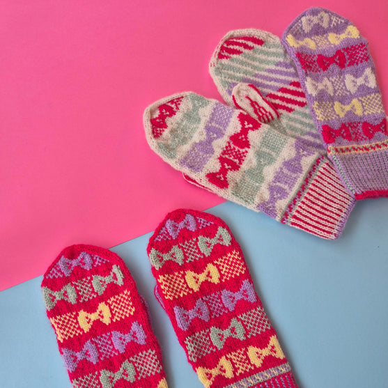 Bow Pop Mittens - Wanten
9