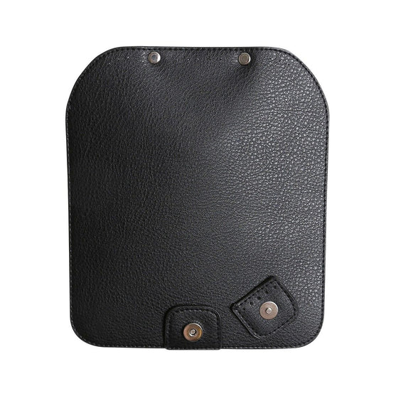 Tas Flap met magnetische knoop - Black/Silver - Go Handmade
4