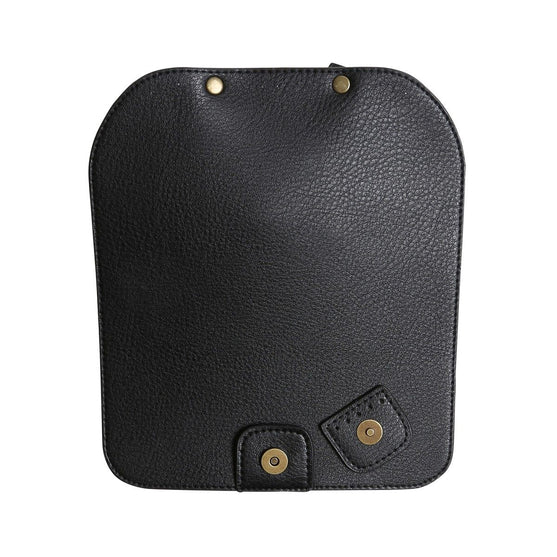 Tas Flap met magnetische knoop - Zwart/Brons - Go Handmade
4