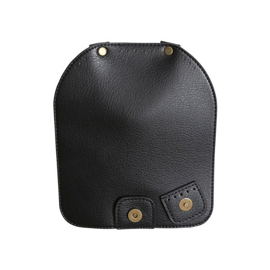 Tas Flap met magnetische knoop - Zwart/Brons - Go Handmade
5