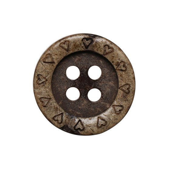 Kokos knopen - hart - Go Handmade
3