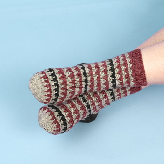 Sokken met Fair Isle-patroon
3