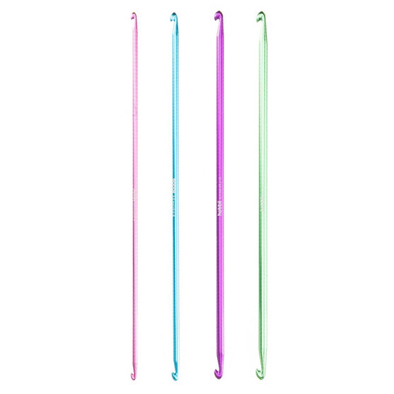 Dubbele Tunische haaknaaldenset 'Alu' - 28 cm - Hobbii
7