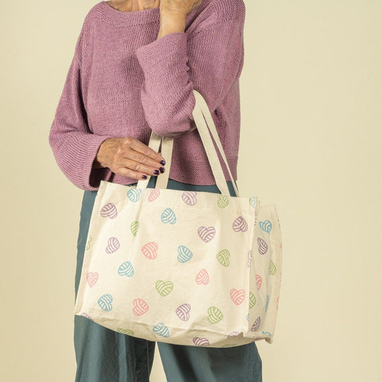 Canvas Shopper met trekkoordsluiting - Hobbii
4