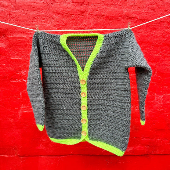 Contrast Cardi - Kindervest
4