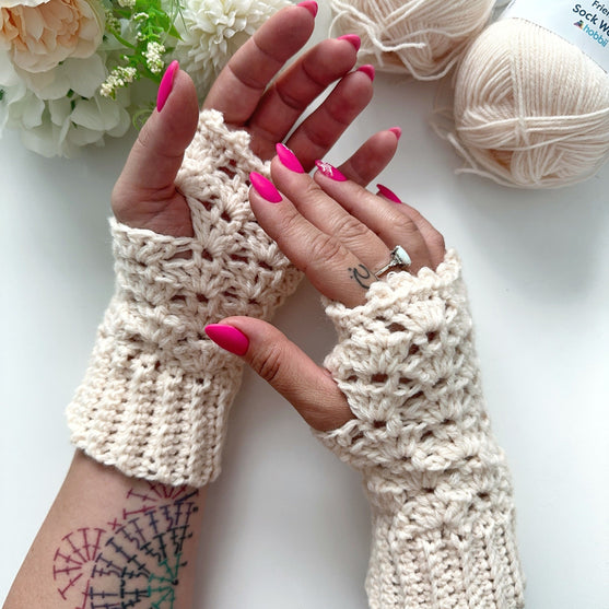 Icy Thistle - Vingerloze handschoenen
4