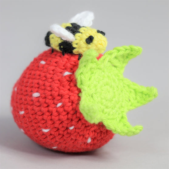 Aardbei met bij
3