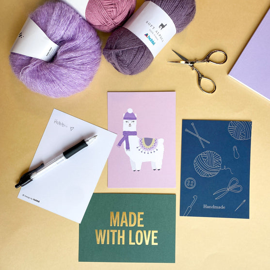 Ansichtkaart - Made With Love - Hobbii
5