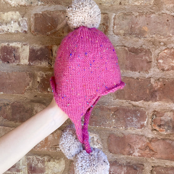 Triple pompom - Kindermuts
4