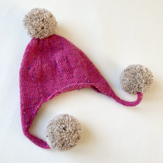 Triple pompom - Kindermuts
5