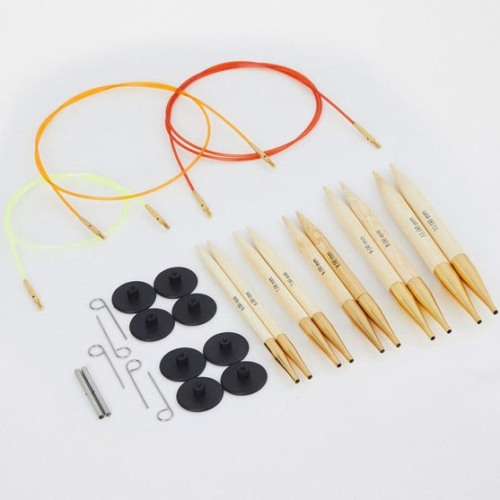 Bamboo Verwisselbare Rondbreinaaldenset - Dikke Breinaalden - KnitPro
4