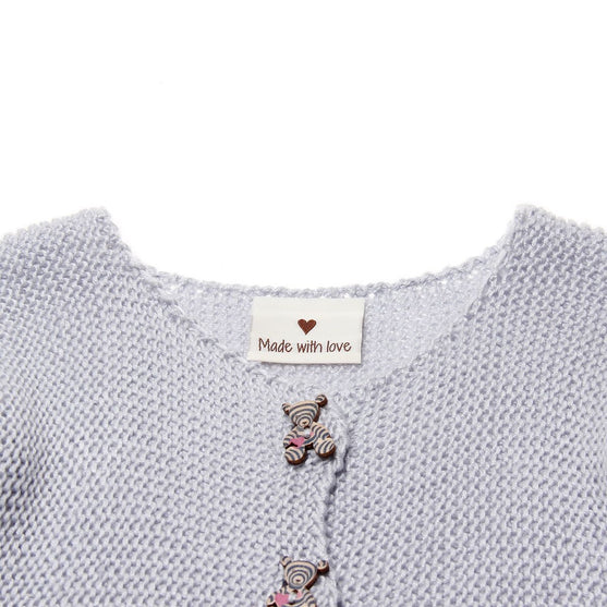 10 Labels - Made with love - 1 hartje - 3.5 cm - Go Handmade
8