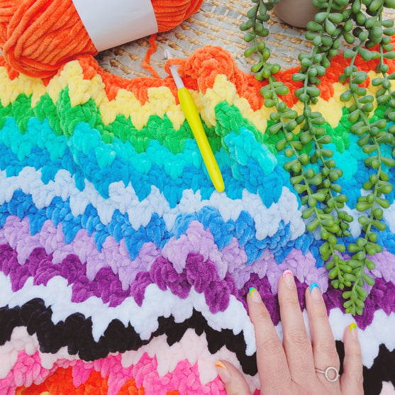 The Rainbow Cuddle Blanket - Plaid
3