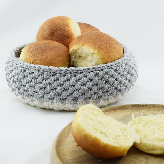 Gehaakt Ribbon-mandje
3