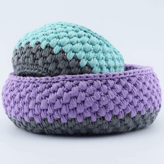 Gehaakt Ribbon-mandje
2