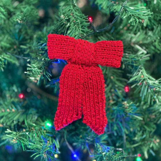 Gebreide strik - Kerstversiering
4