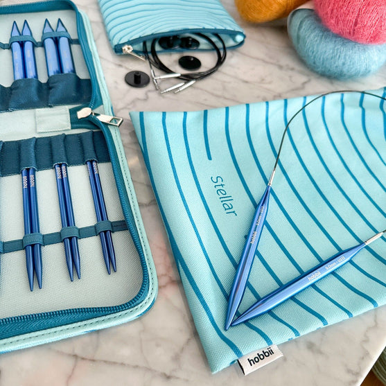 Stellar verwisselbare rondbreinaaldenset Deluxe - Saffier - Hobbii
13