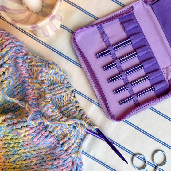 Stellar Korte verwisselbare rondbreinaaldenset Essential - Amethyst - Hobbii
12