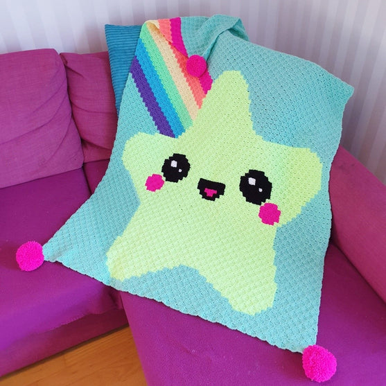 Kawaii Vallende ster - Plaid
2