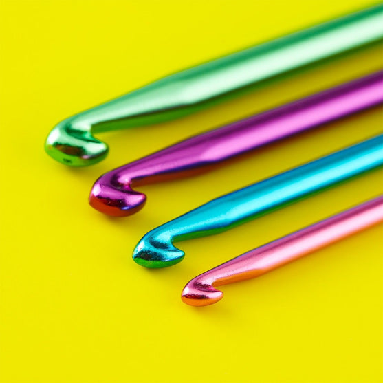 Aluminium Dubbele Tunische Haaknaald - 14 cm - Hobbii
4