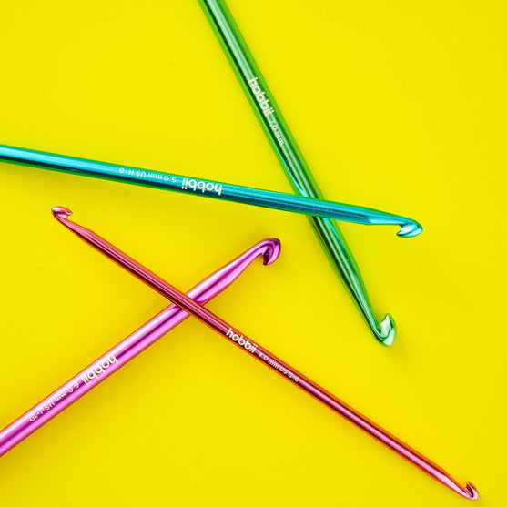 Aluminium Dubbele Tunische Haaknaald - 14 cm - Hobbii
3