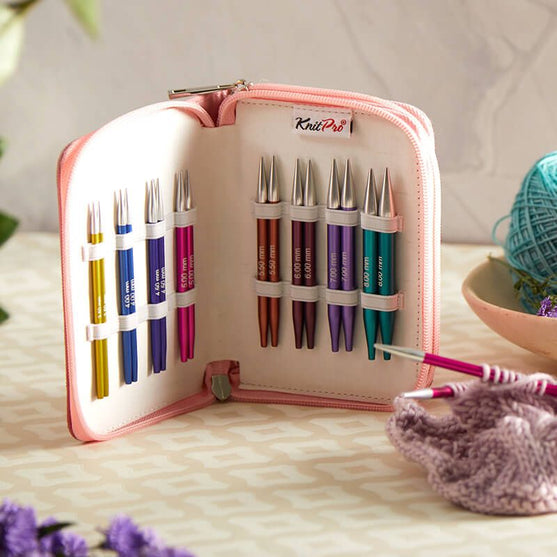 Zing Deluxe - Set van Korte Verwisselbare Rondbreinaalden - KnitPro
3