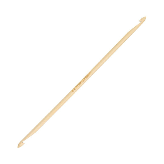 Bamboe Dubbele Tunische Haaknaald - 20 cm - Hobbii