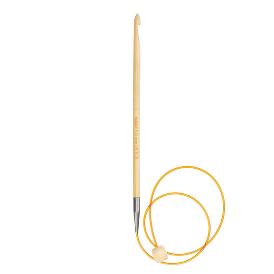 Bamboe Tunische haaknaald met kabel - 50 cm Bamboe Tunische haaknaald met kabel - 50 cm