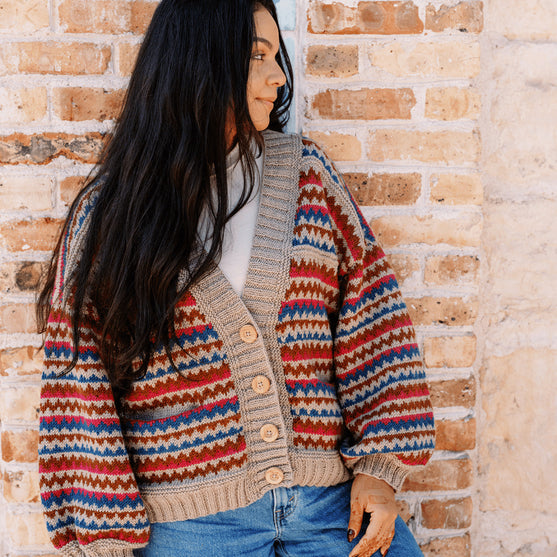 

Ottolie - Chevron Vest met Zakken
3