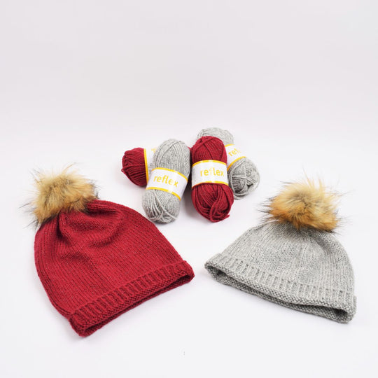 Gebreide muts van Reflex - kort en lang model