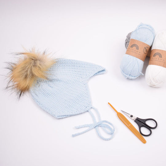 Gehaakte flapmuts - Katoen