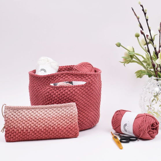 

Gehaakte garentas met structuur 8/8
3