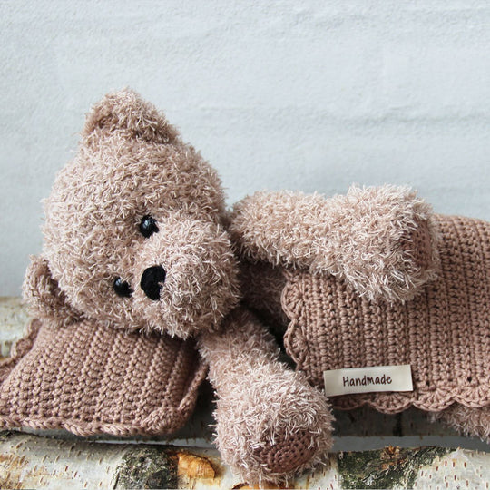 Teddy met dekentje en kussentje - Basse