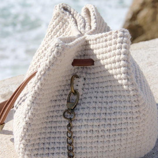 Bucket Bag met PU Lederen Bodem