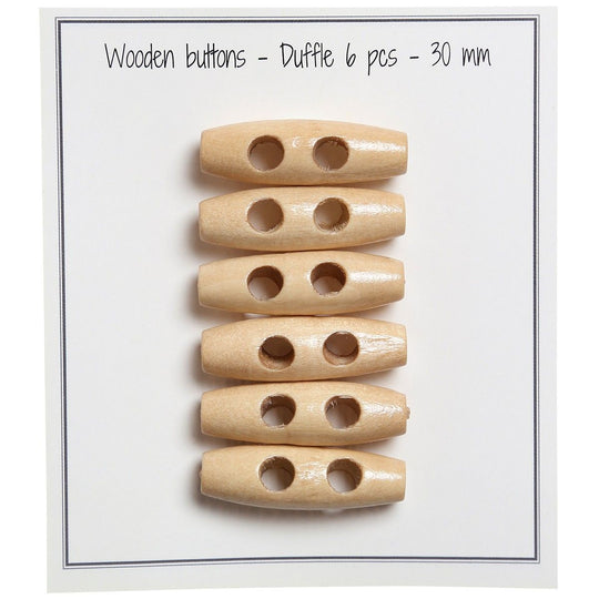Houtje touwtje knopen - 30 mm - Go Handmade