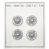 

Parelmoerknopen met steen - Zilver - Meerdere maten - Go Handmade
1