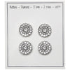 

Bling Knopen - Kleine steentjes - Zilver - 4 stk. - Go Handmade
2